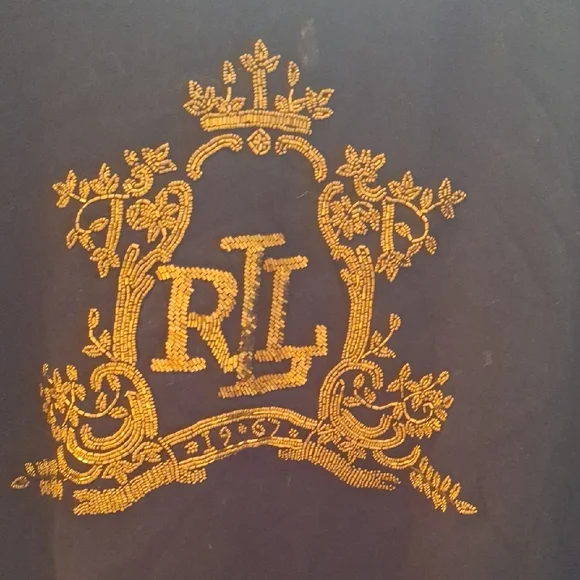 Ralph Lauren Black and Gold Graphic Crewneck - Picture 2 of 3